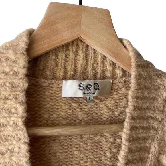 Sea New York Beige Sweater with Black Velvet Bows - Picture 4 of 4